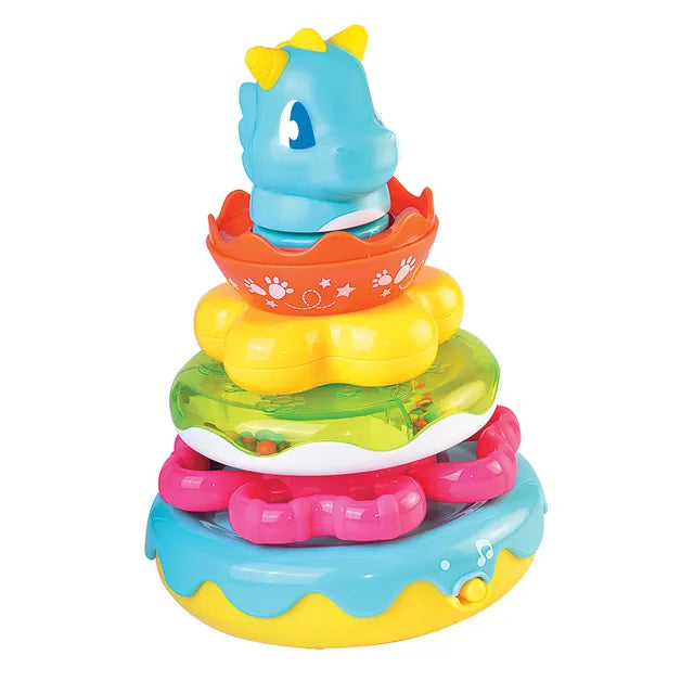 Little Learners Wobbly Dino Stacking Rings