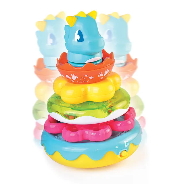 Little Learners Wobbly Dino Stacking Rings