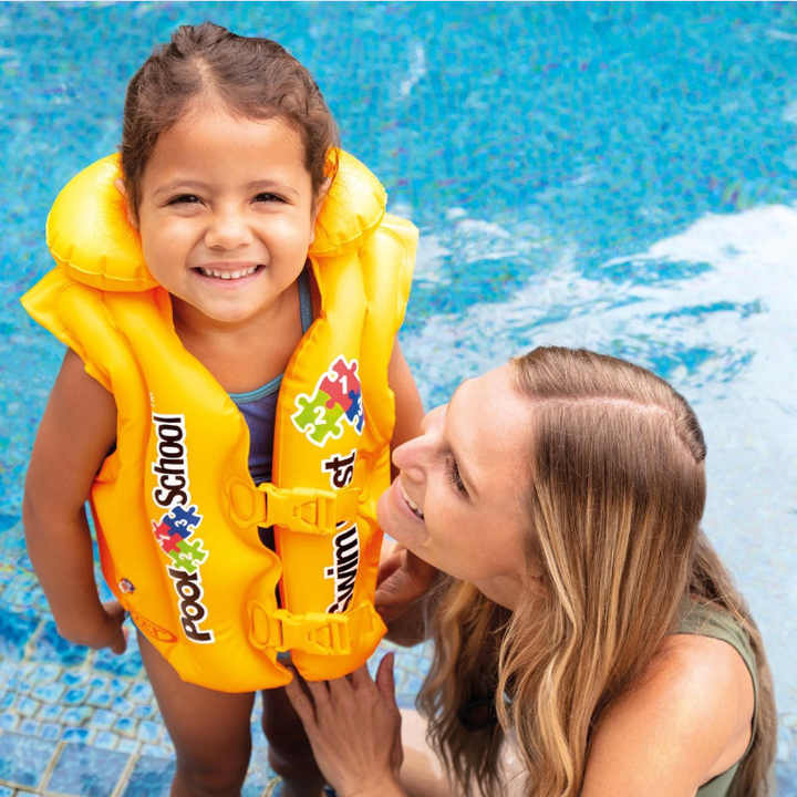 Intex Deluxe Pool Swim Vest, Yellow