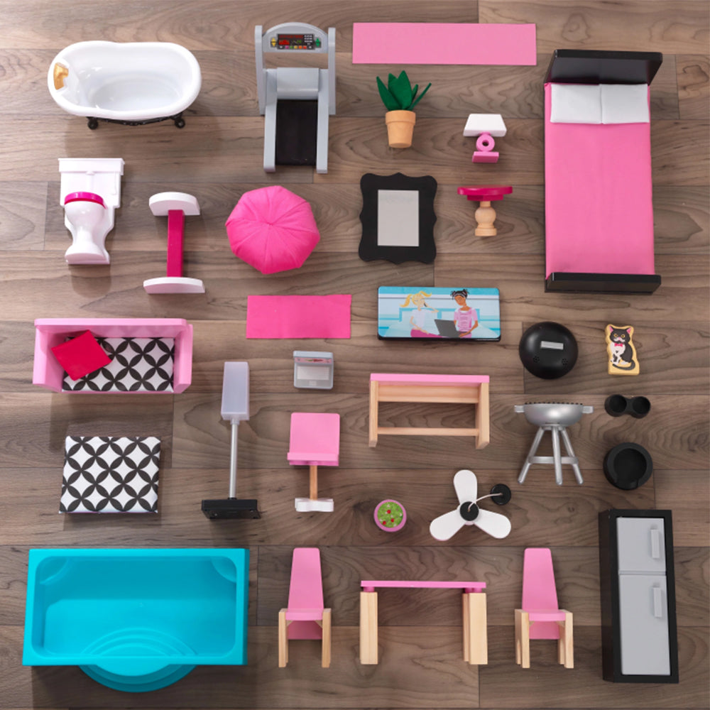 بيت الدمية الخشبي