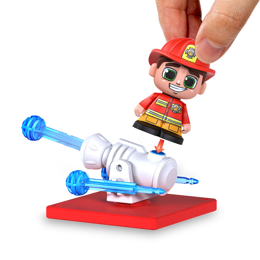 Tile Town Fire Station Magnetic Tiles Playset