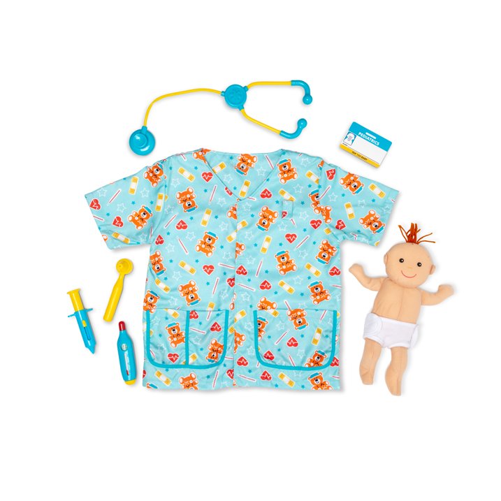 Melissa & Doug Pediatric Nurse Costume Role Play Set