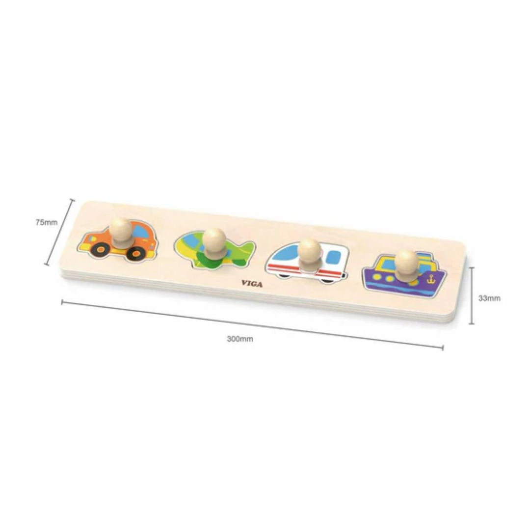 Viga Transportation Wooden Flat Puzzle