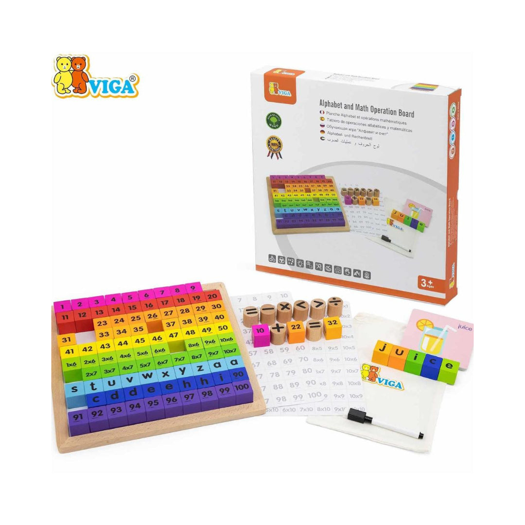 Viga Alphabet and Math Operation Board