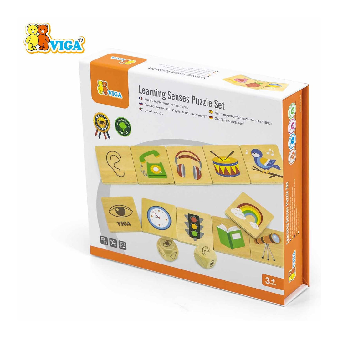 Viga Learning Senses Puzzle Set