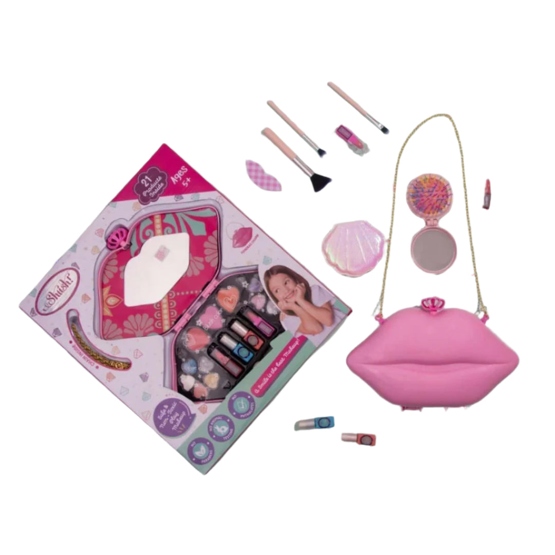 Shush Lip Shape Makeup Handbag Charm