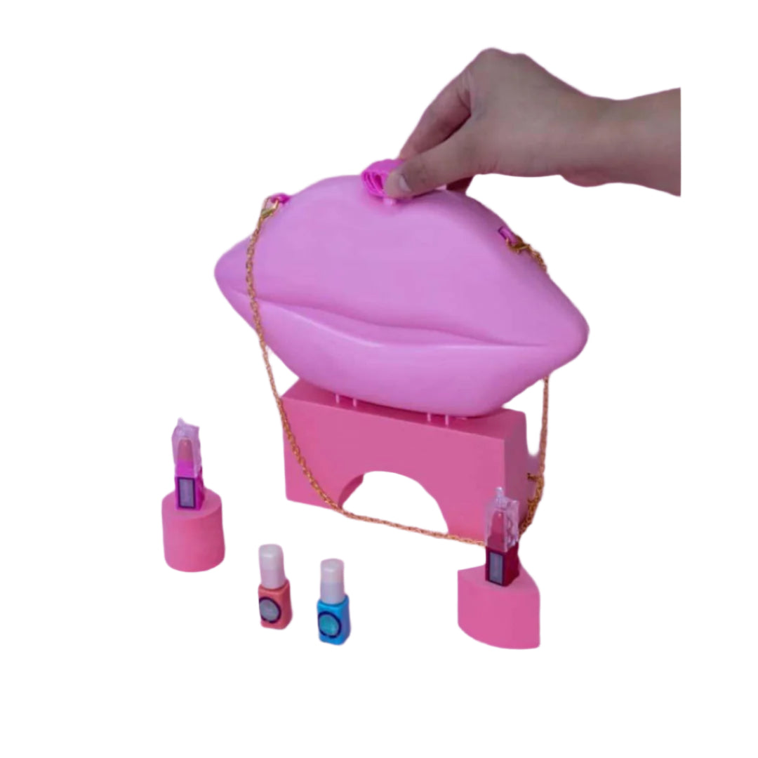 Shush Lip Shape Makeup Handbag Charm