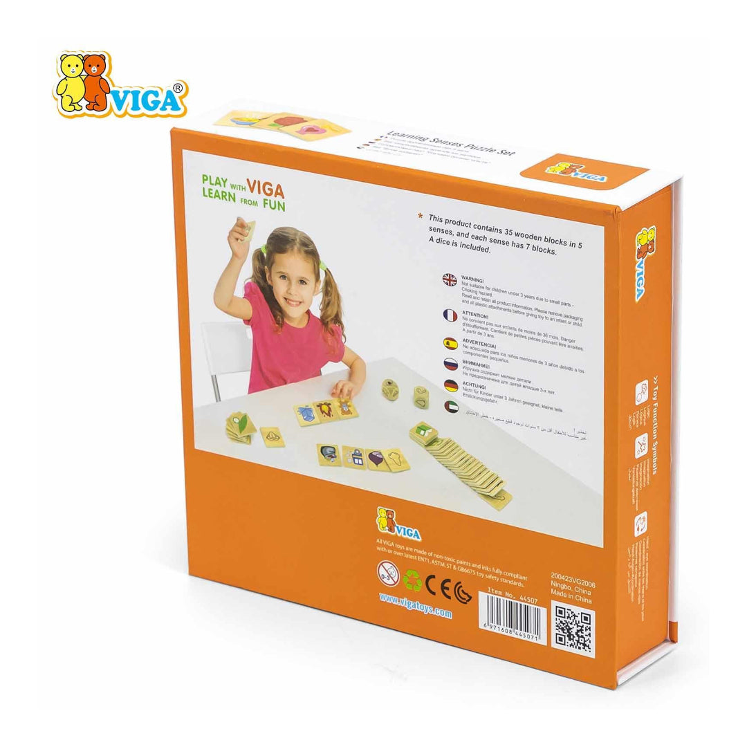Viga Learning Senses Puzzle Set