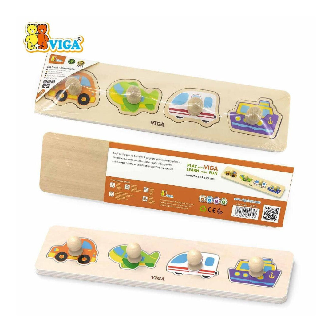 Viga Transportation Wooden Flat Puzzle