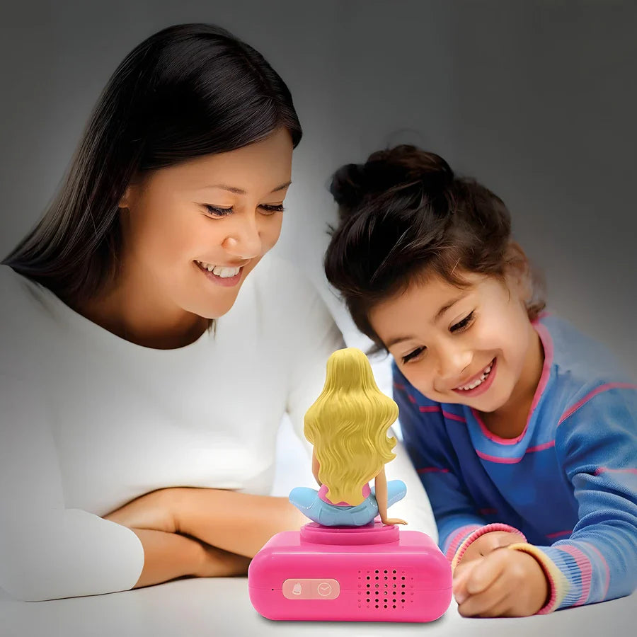 Barbie Digital3D Clock Clock Light Light and Sound Effect