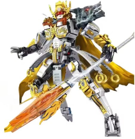 GAO MISI featuring a robotic warrior figure