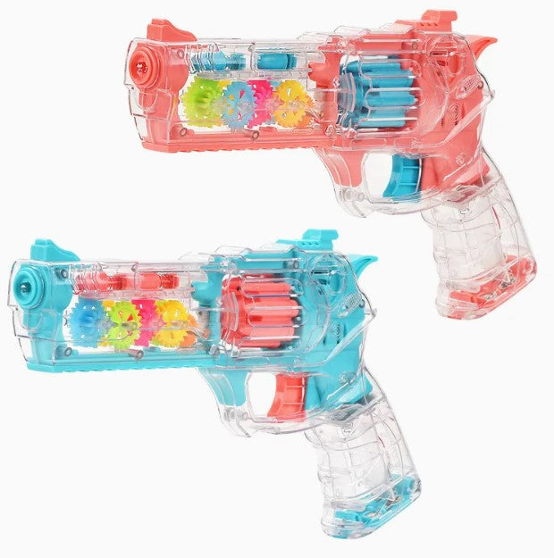 Mechanical Toys with Light and Music, Flashing Gear Gun