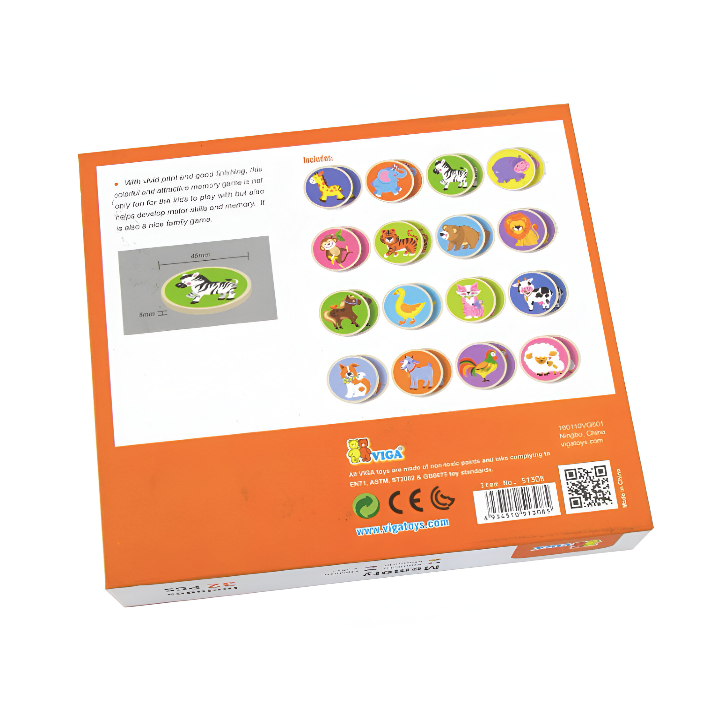 Viga Wooden Memory Game