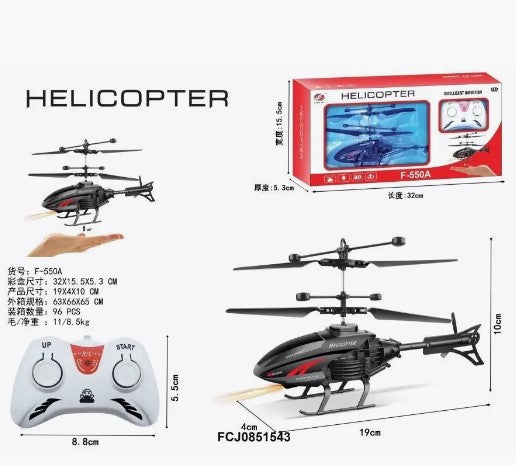 Mini RC Helicopter Toy with LED Colorful Lights