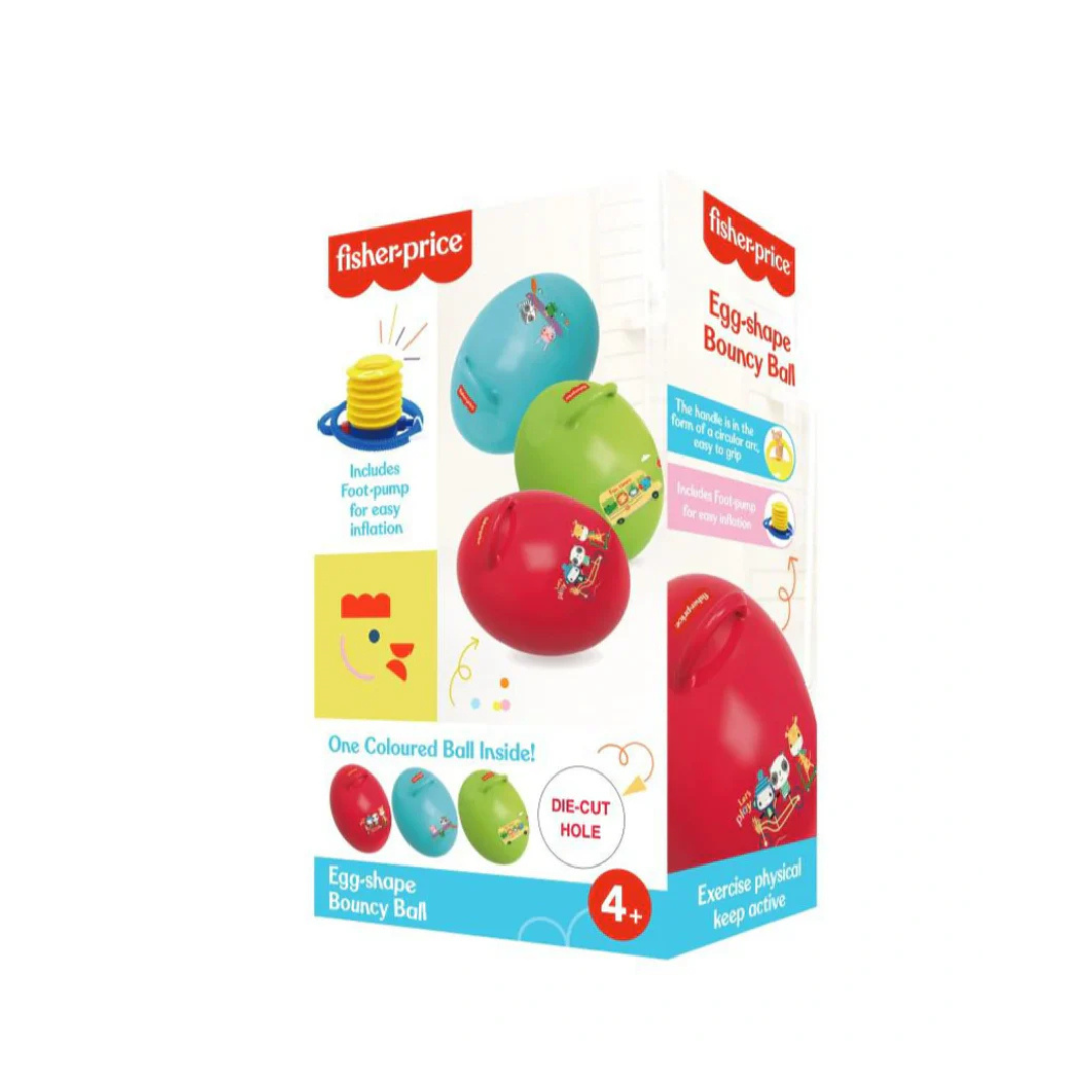 Fisher Price Egg-Shape Bouncy Ball with Pump