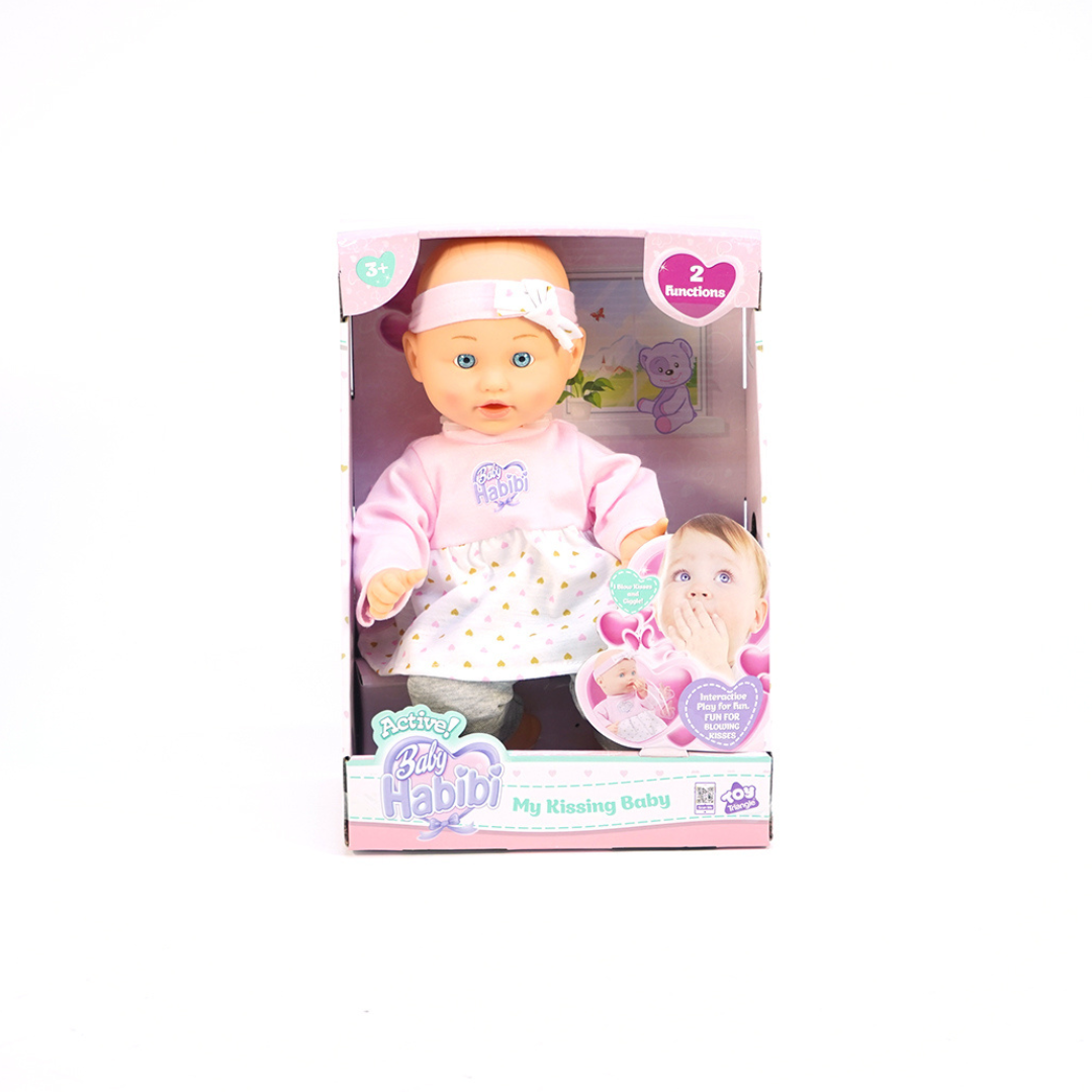 Baby Habibi Active My Kissing Baby 14″ Doll