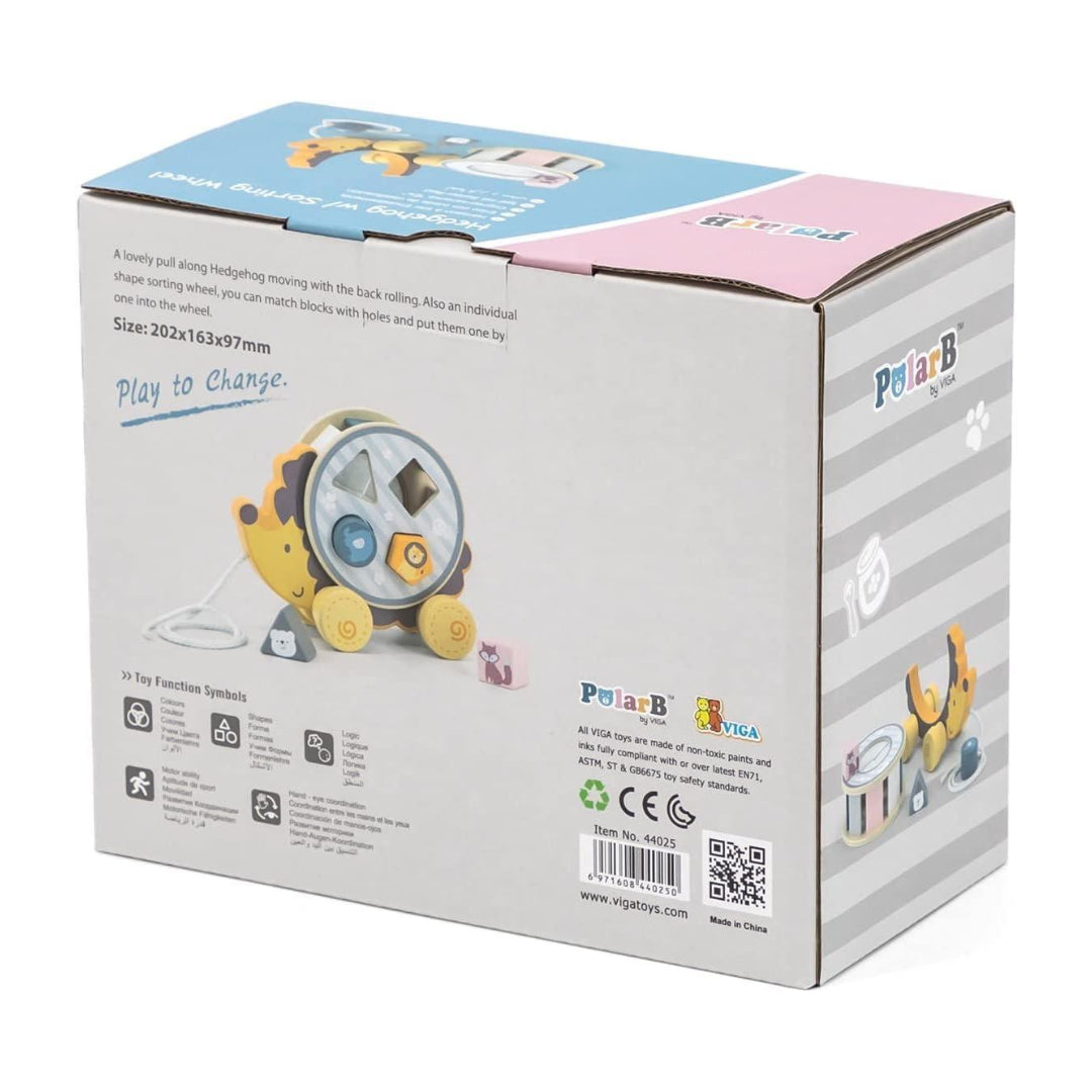 Pull Along Hedgehog with Sorting Wheel