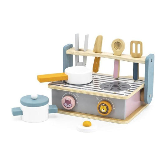 Foldable Wooden Stove & BBQ Set