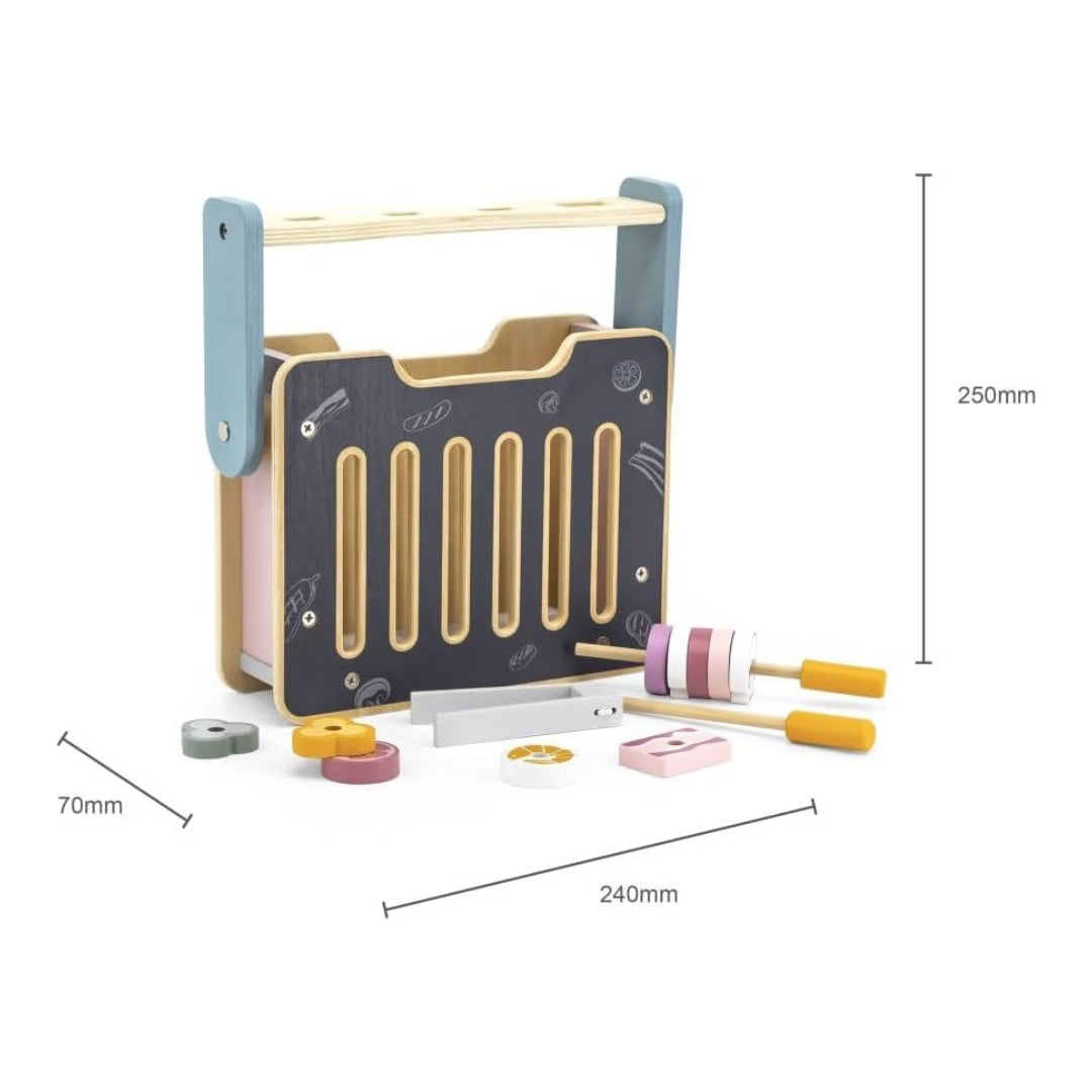 Foldable Wooden Stove & BBQ Set