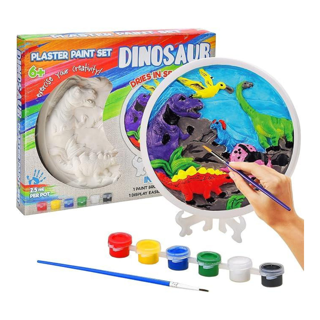 Plaster medallion to paint - Dinosaur