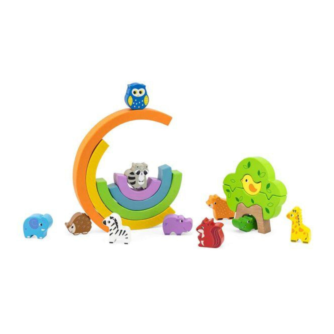 Viga Rainbow Balancing Blocks