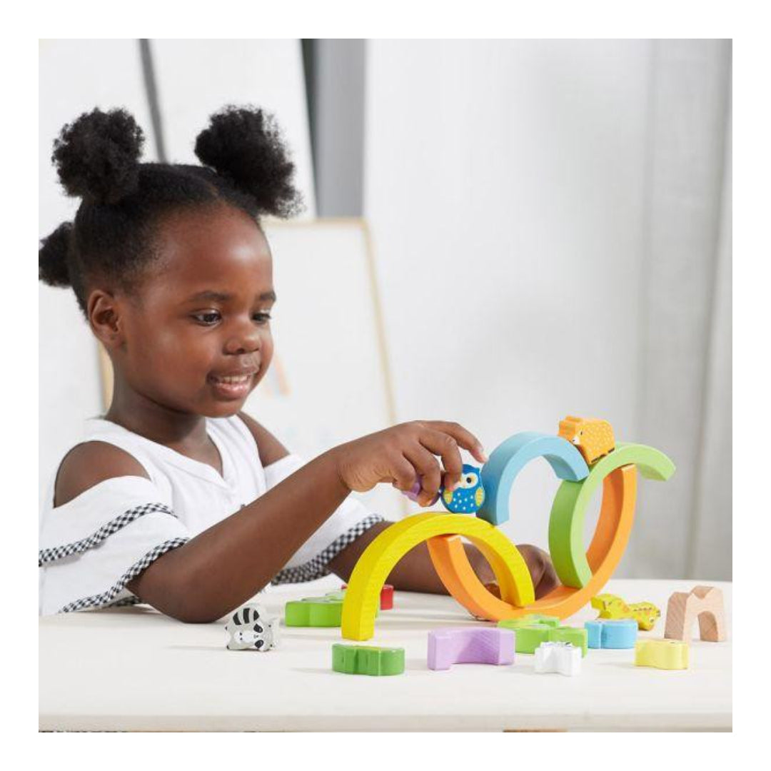 Viga Rainbow Balancing Blocks