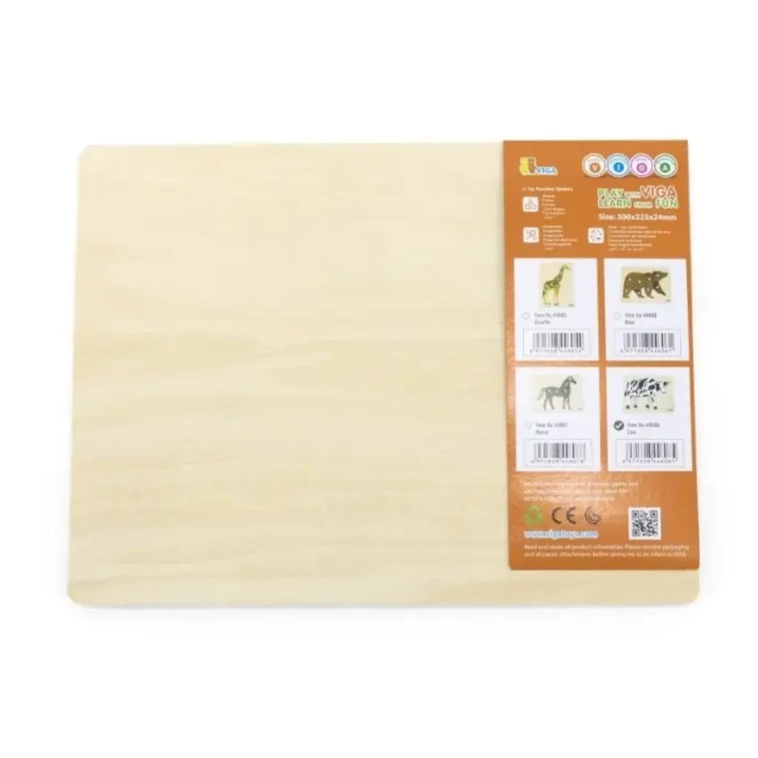 Viga Montessori Wooden Cow Puzzle