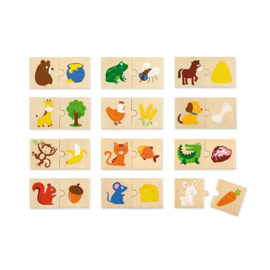 Animal Feeding Puzzle Set