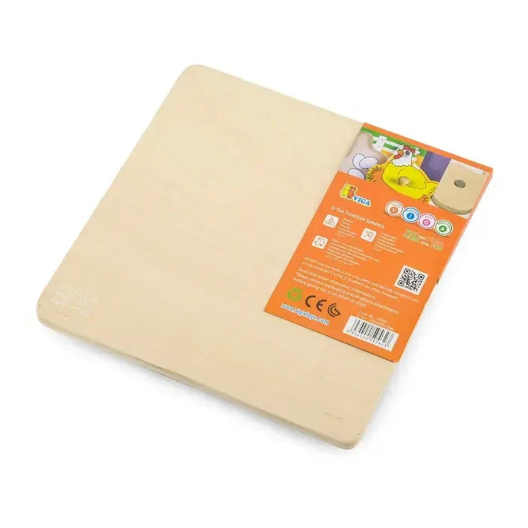 Wooden Flat Puzzle Farm Animals