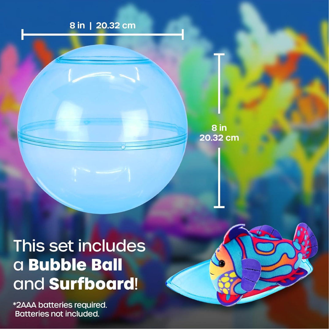 Zhu Zhu - Aquarium Bubble Ball & Surf Board with Mandarin Fish