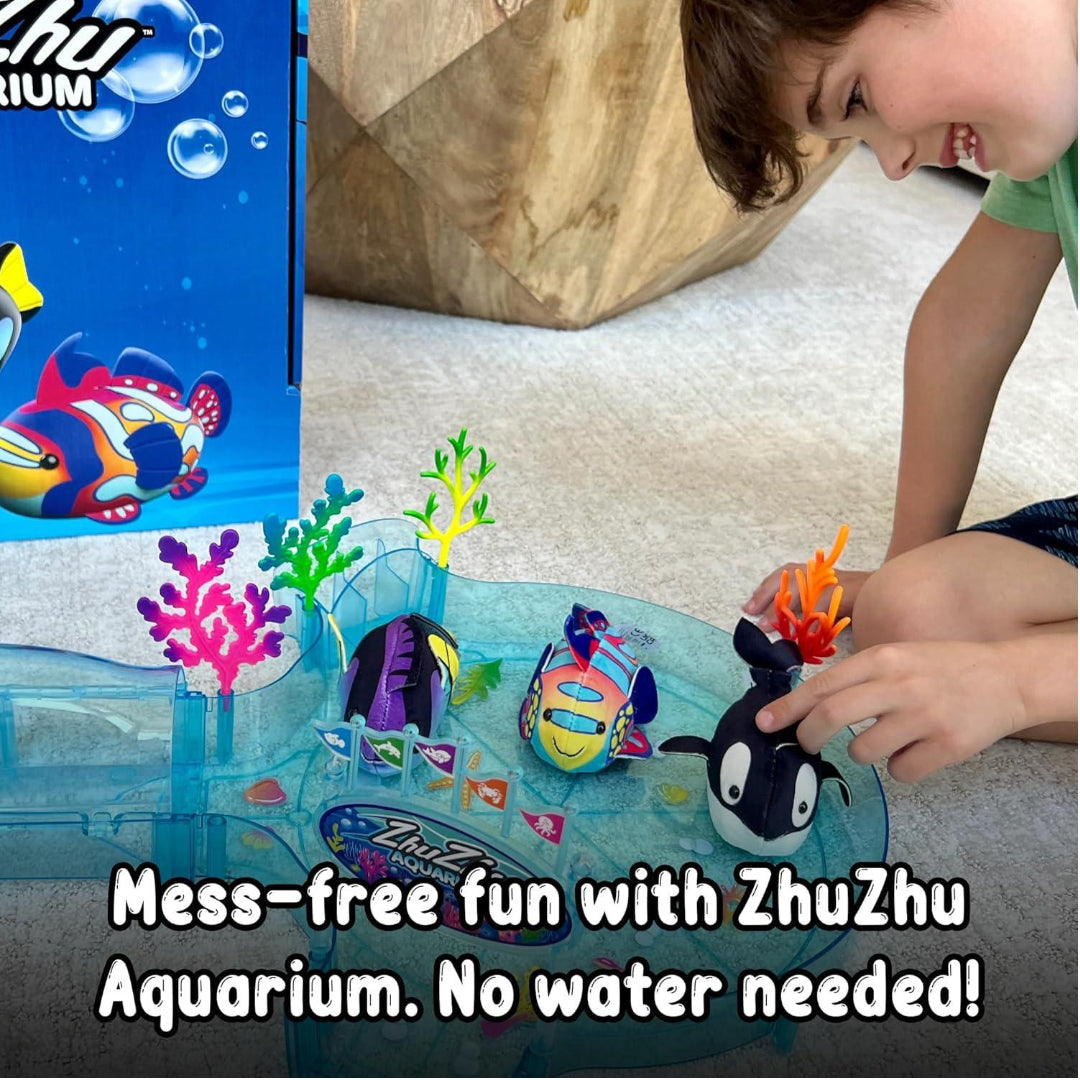 Zhu Zhu - Aquarium Bubble Ball & Surf Board with Mandarin Fish