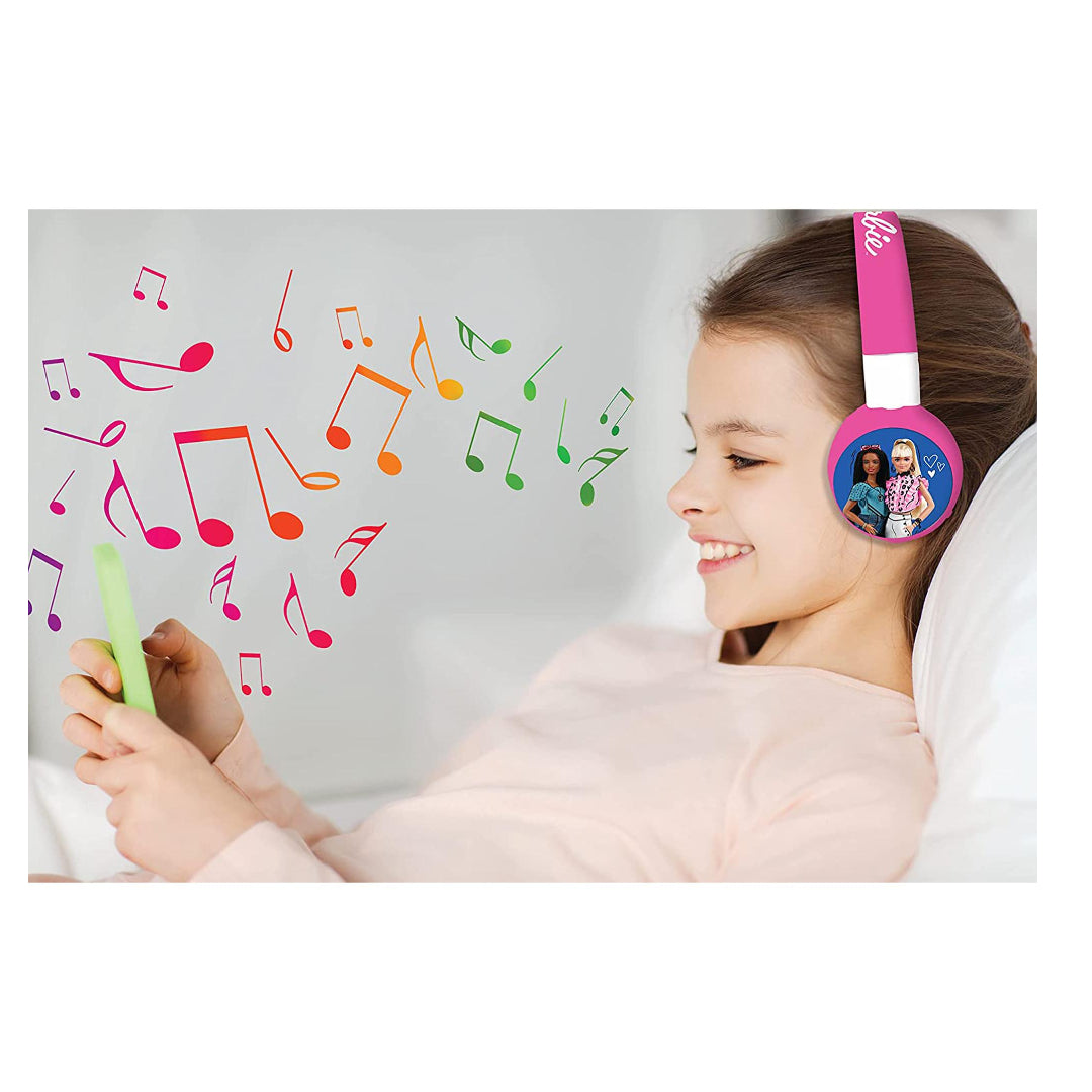 Lexibook - Wireless Foldable Headphones - Barbies