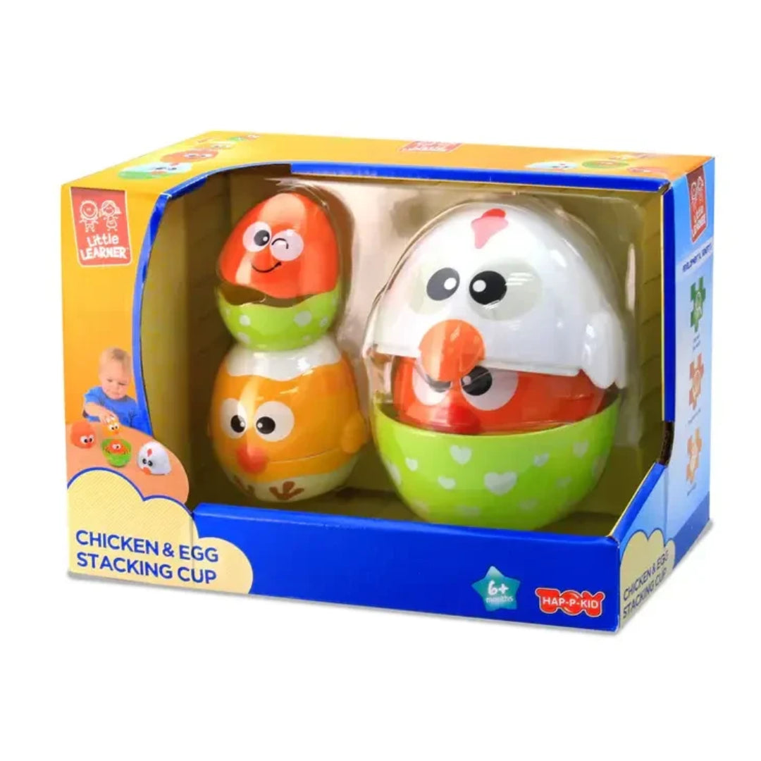 Little Learners Chicken & Egg Stacking Cup Toy