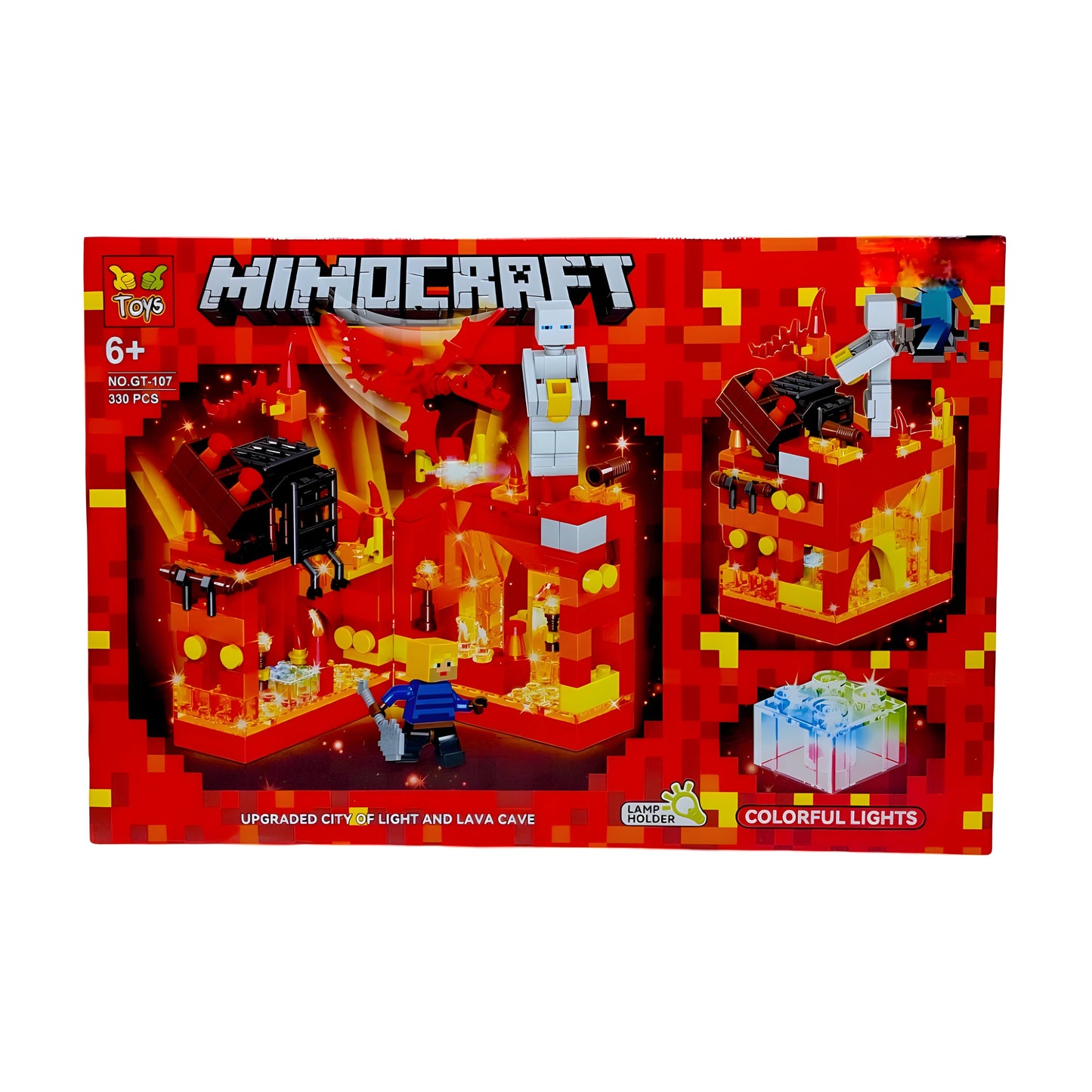 Minecraft-Themed Underwater Exploration Building Block Set – DIY Construction Toy for Kids