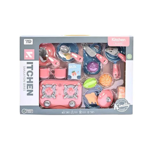 Kitchen Simulation Series Pretend Play Kitchenware Set for Kids