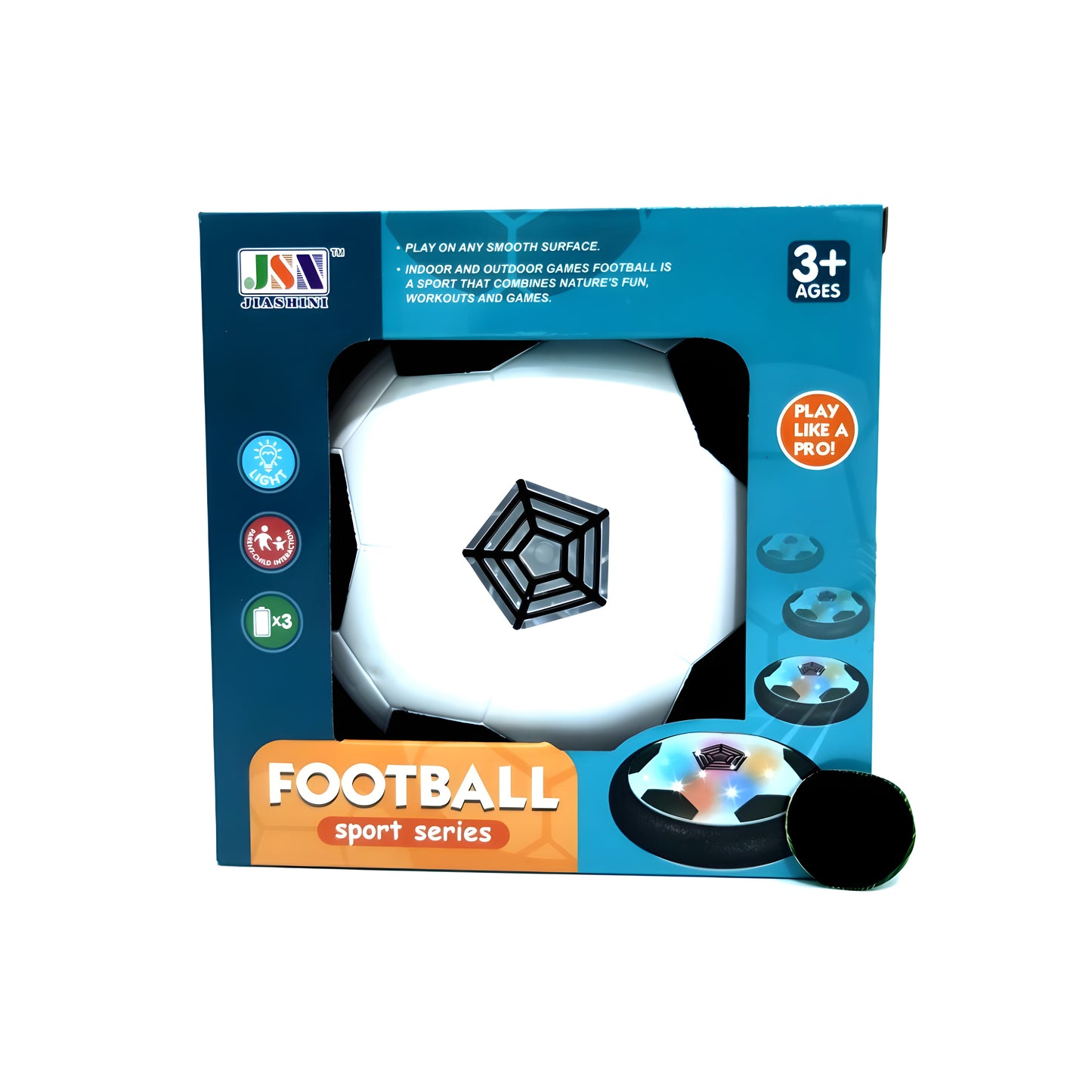 لعبة كرة كرة قدم كهربائية تعمل بالهواء مع LED