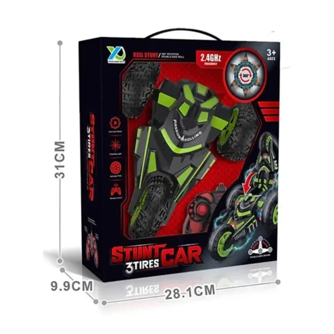 Stunt 3 Tires Car – Remote Control 2.4GHz Off-Road Flip Vehicle
