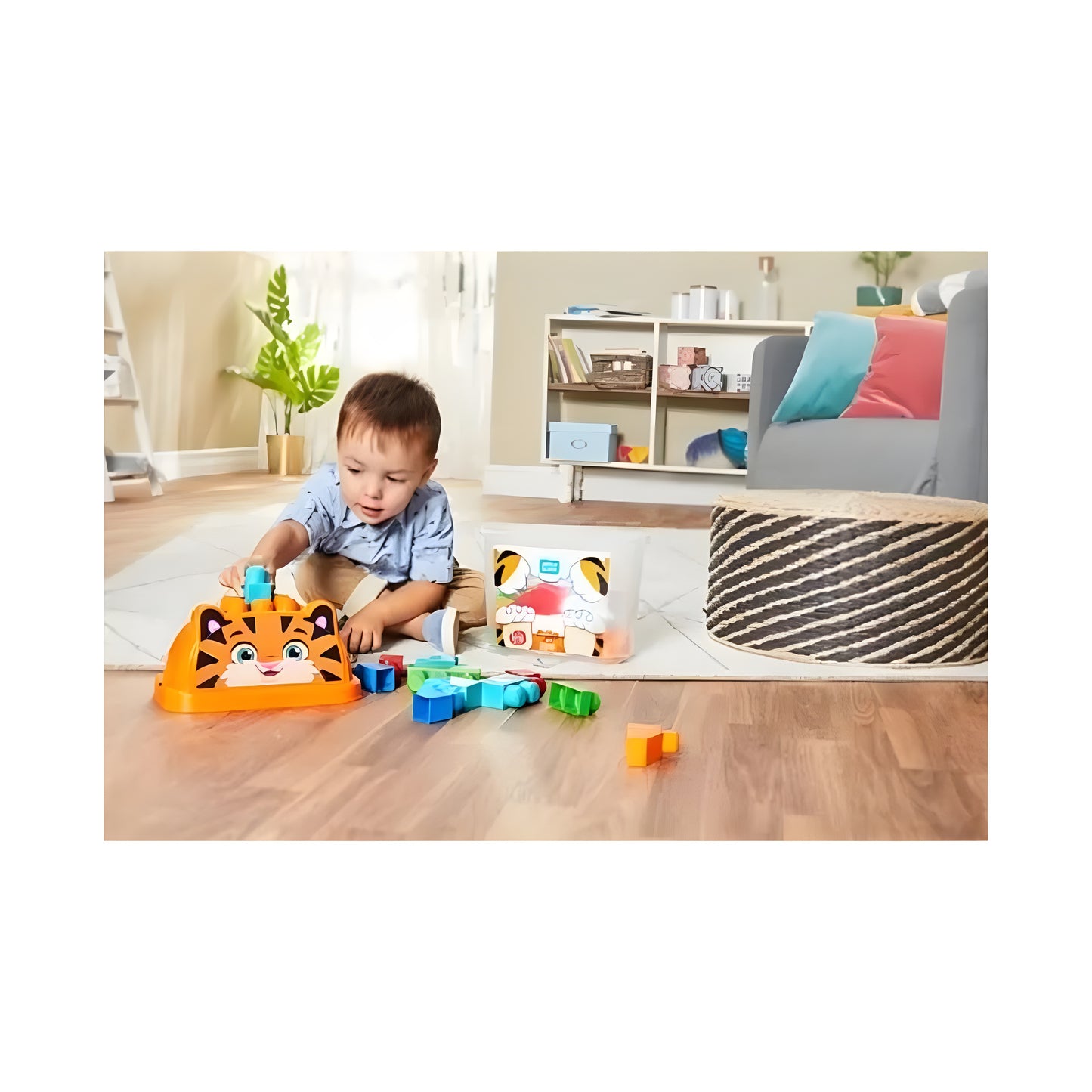Tiger Themed Building Blocks Toy Set