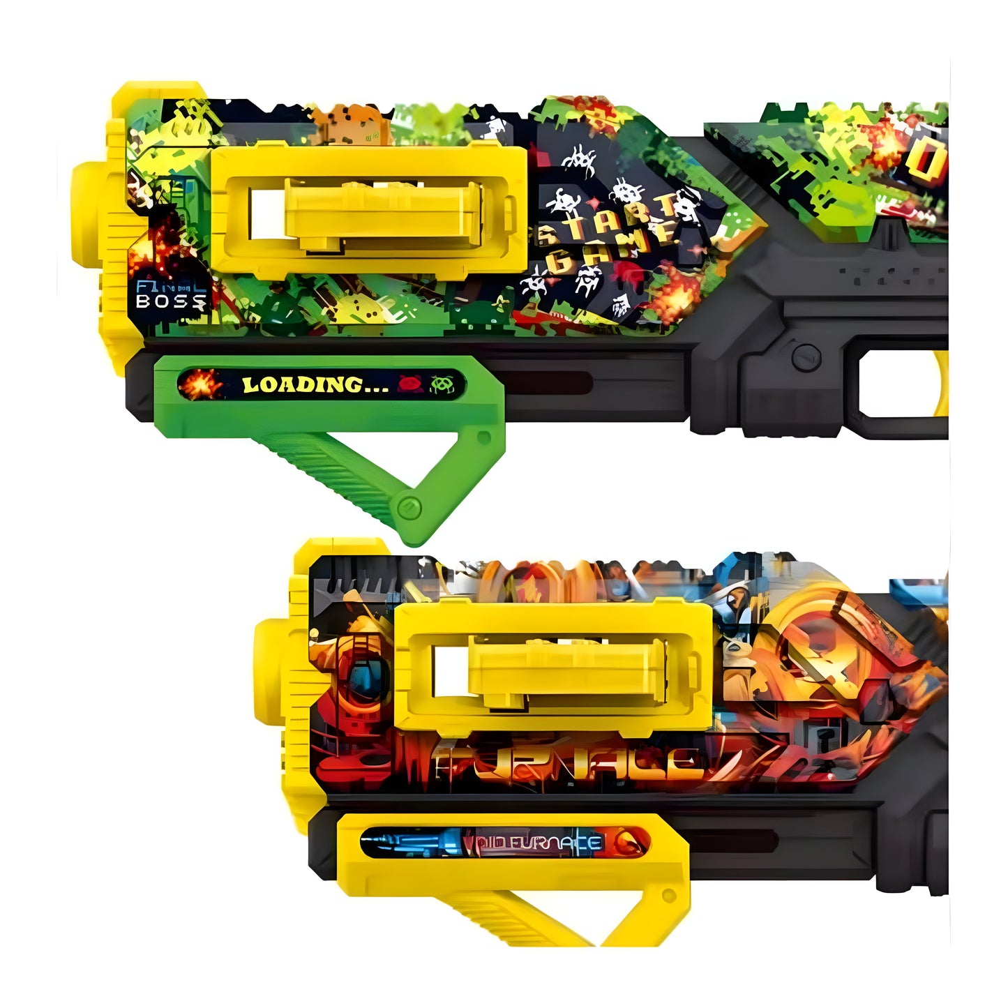 Soft Shooting Attacker Toy Gun Set Colorful Blaster Edition
