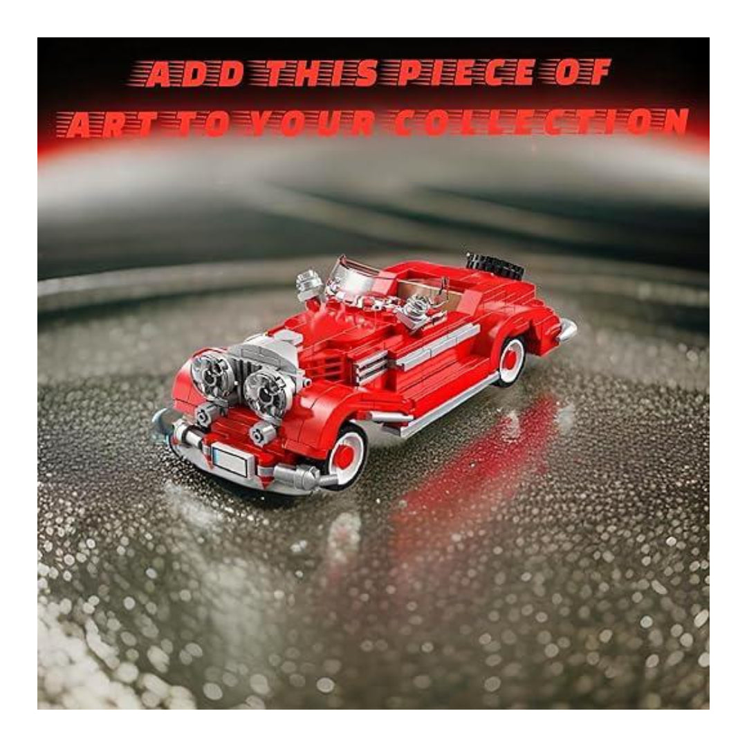 Antique Car Model with Guidebook Learning & Educational Toy Play Set (334 Pieces)