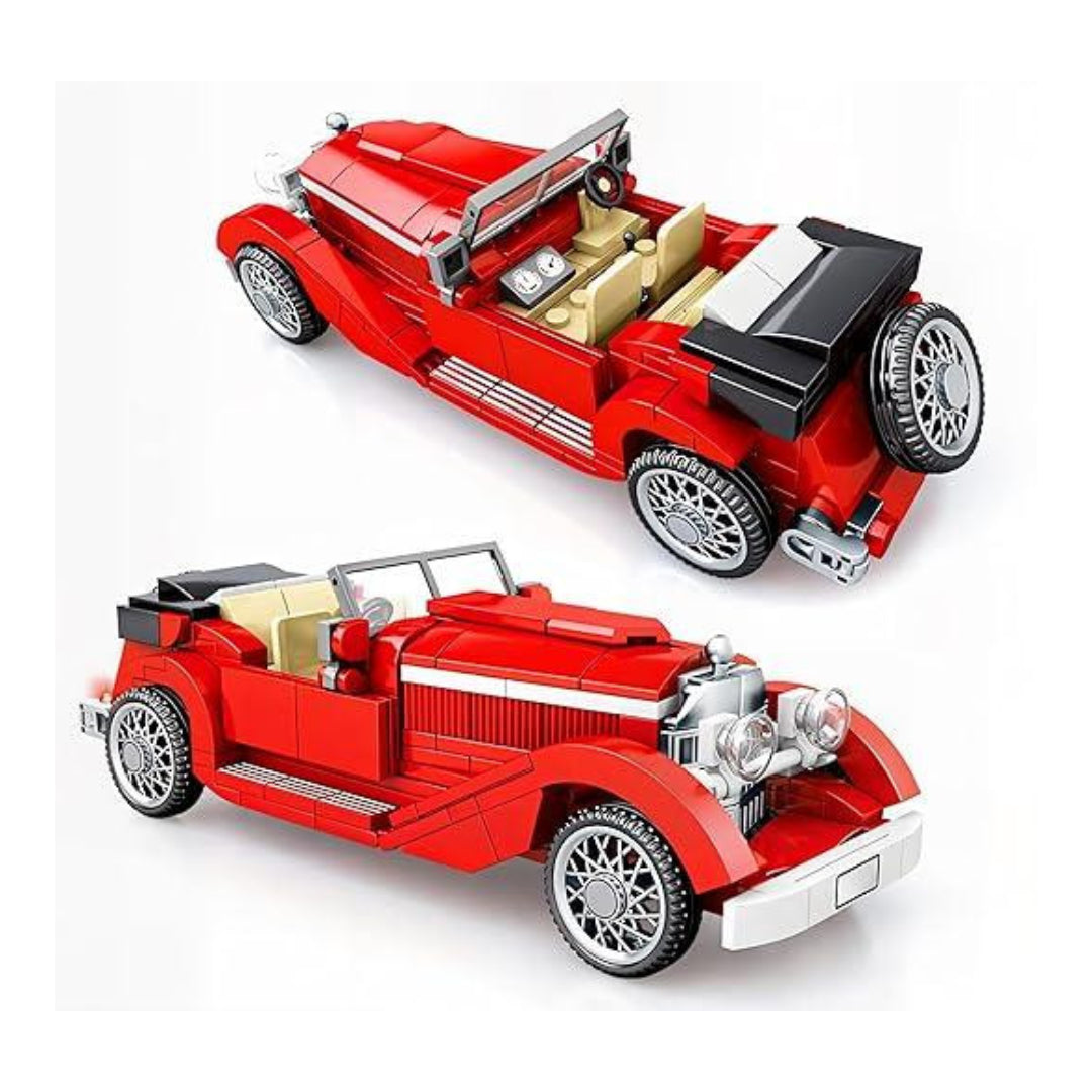 Antique Car Model with Guidebook Learning & Educational Toy Play Set (334 Pieces)