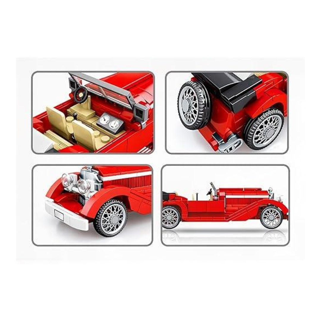 Antique Car Model with Guidebook Learning & Educational Toy Play Set (334 Pieces)