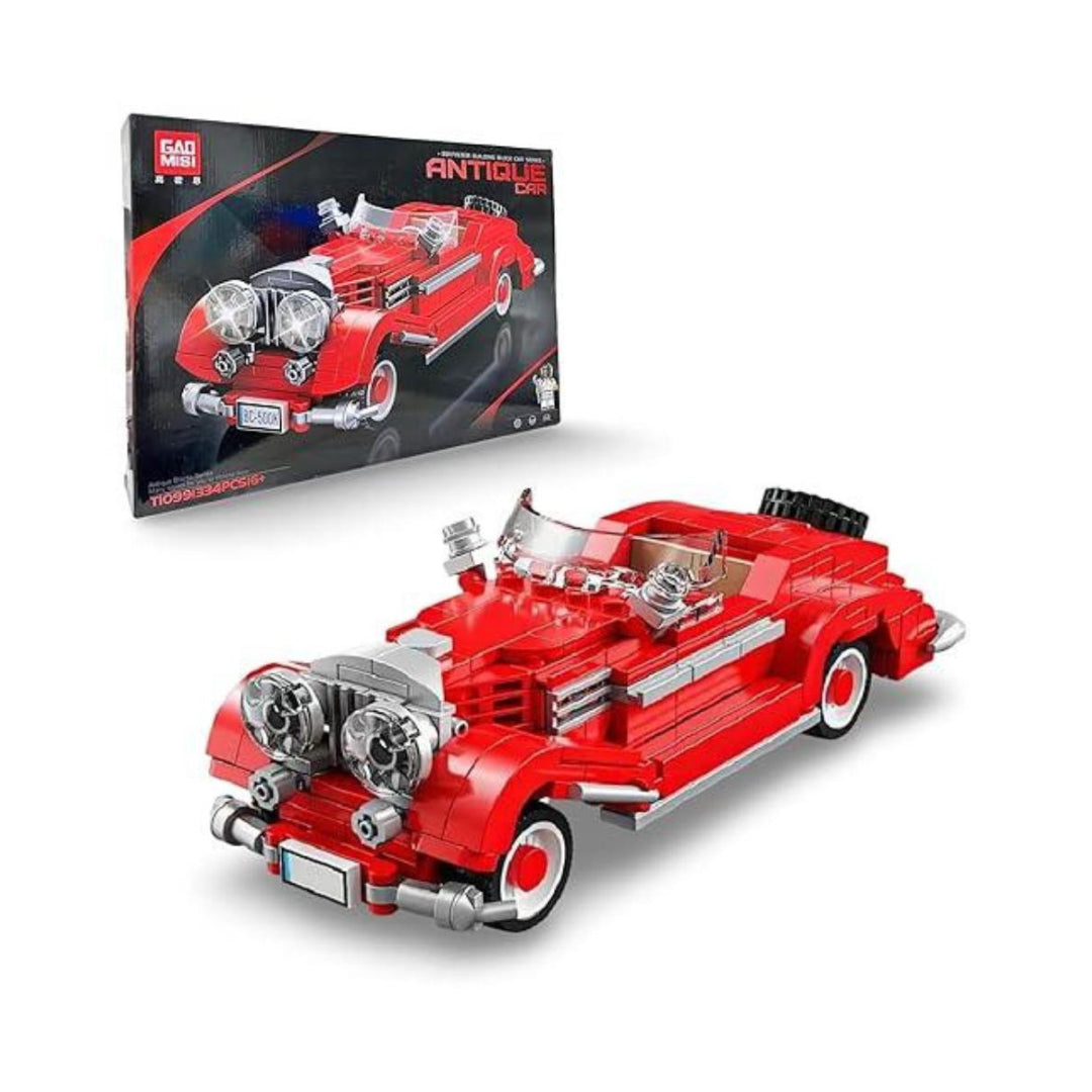 Antique Car Model with Guidebook Learning & Educational Toy Play Set (334 Pieces)
