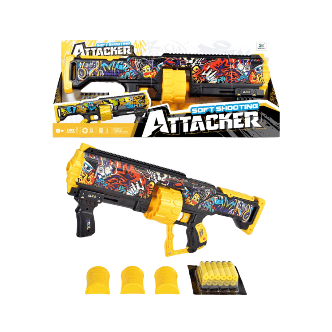 Soft Shooting Attacker Toy Gun Playset