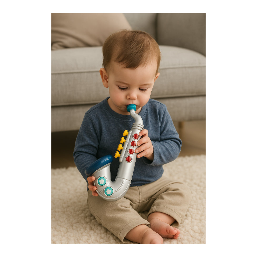 Toddler toy saxophone with lights and music