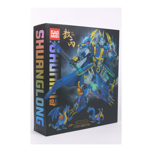 GAO Misi SHUANGLONG 4.0 Bing TZ078 1285PCS+ Transforming Dragon Mecha Building Set