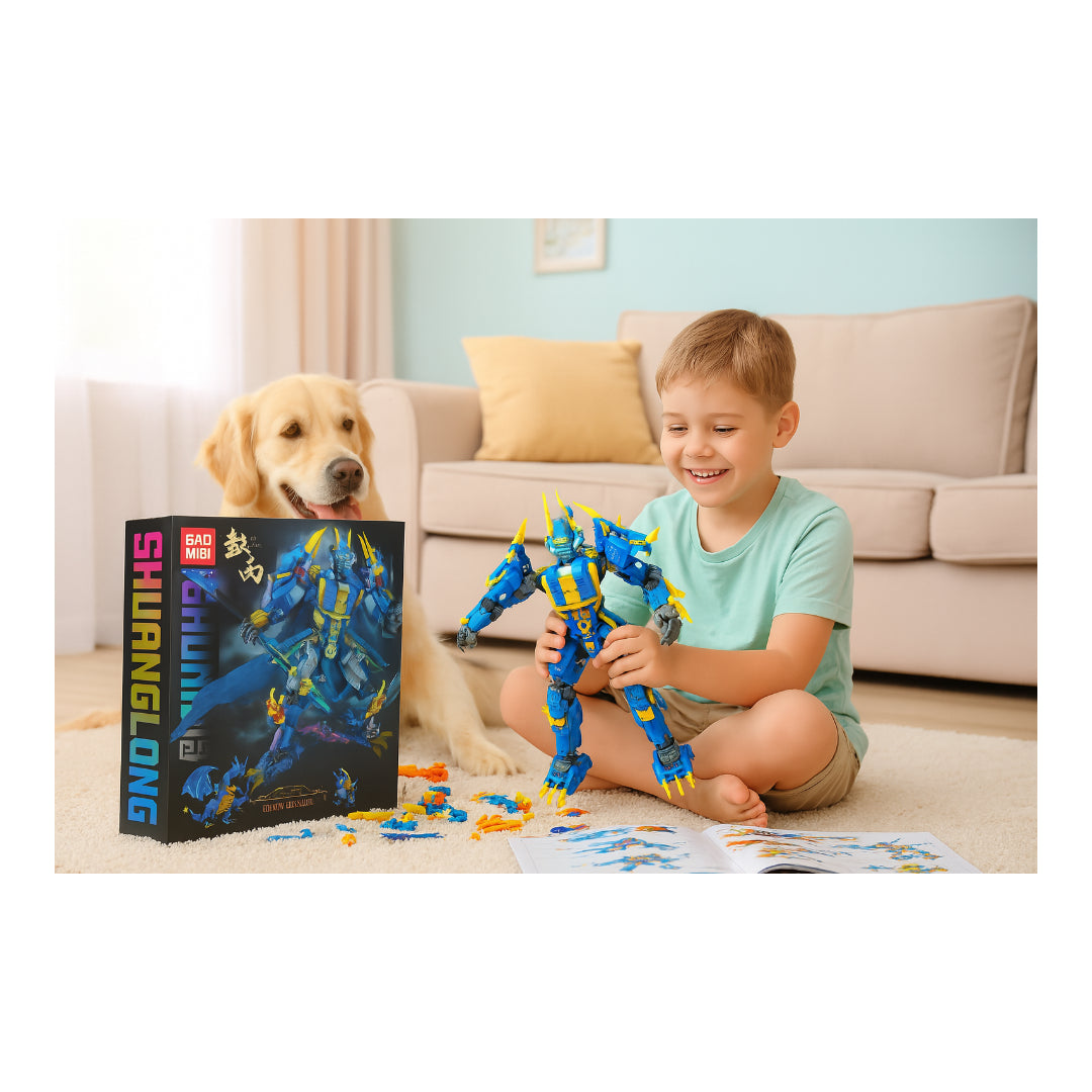 GAO Misi SHUANGLONG 4.0 Bing TZ078 1285PCS+ Transforming Dragon Mecha Building Set