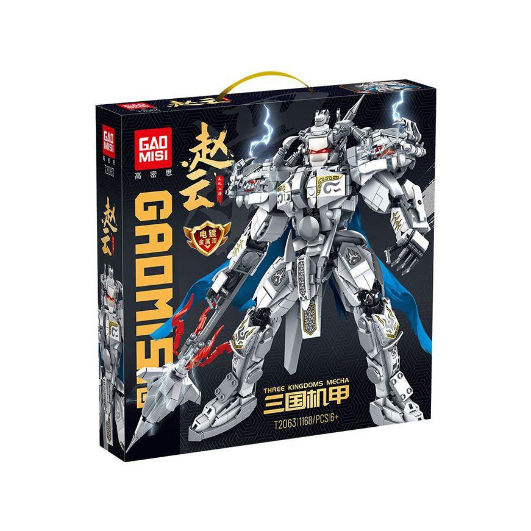 GAOMISI T2063 Three Kingdoms Mecha – Zhao Yun the Unmatched General (1168+ PCS)