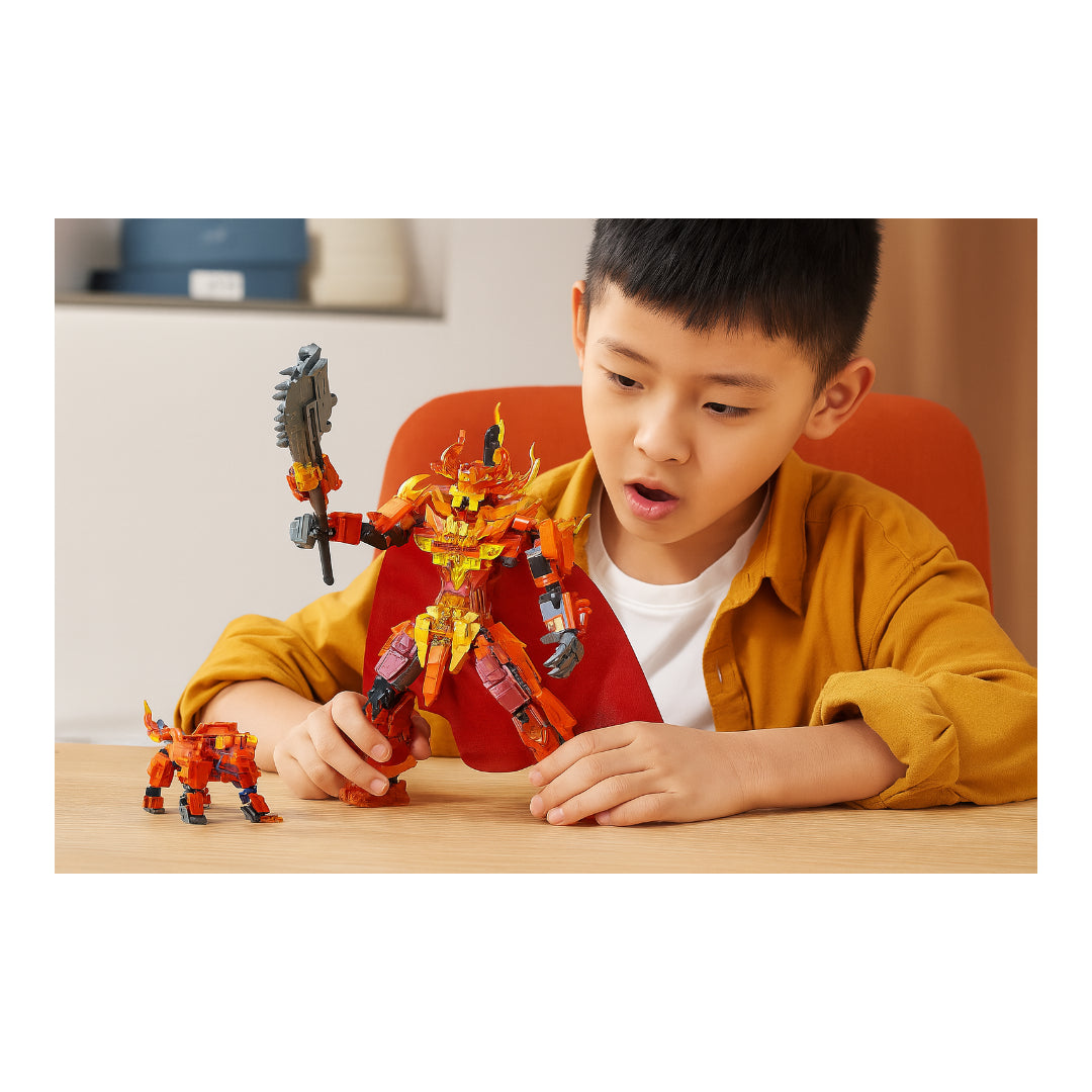 GAO MISI – Fire Mecha Transformation Building Set