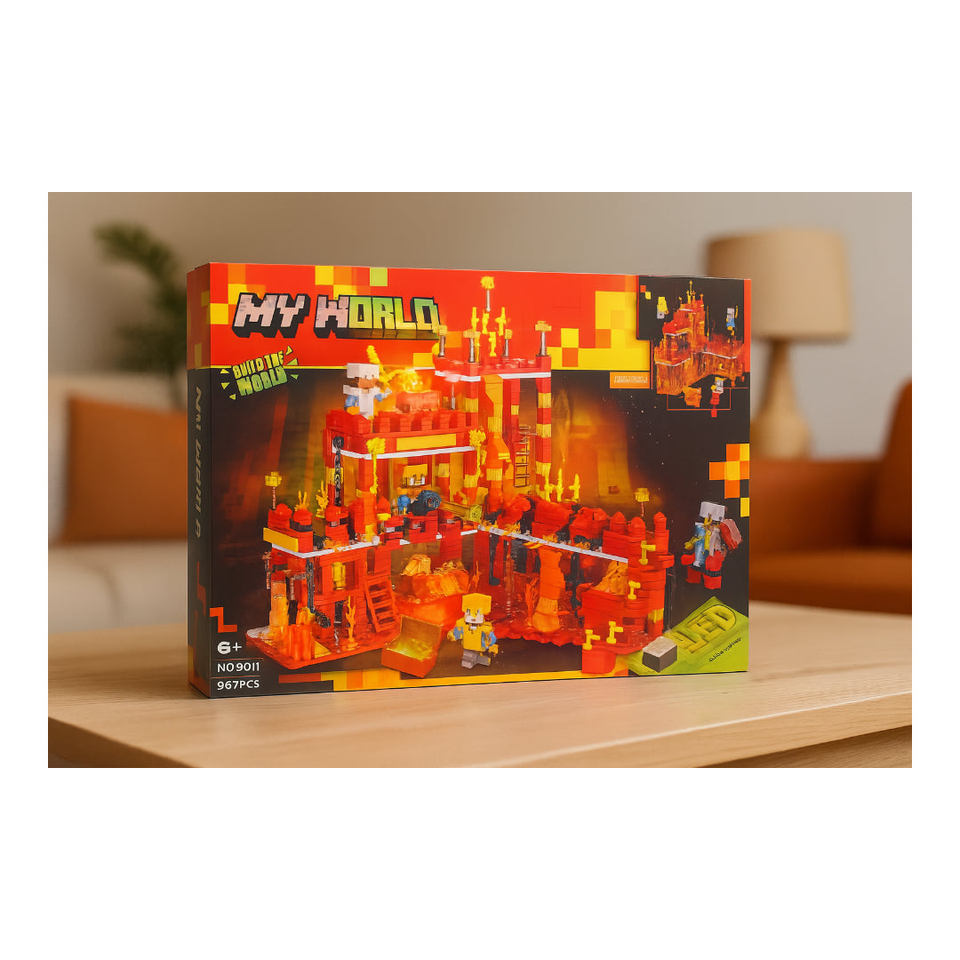 طراز Lego Minecraft Red Castle